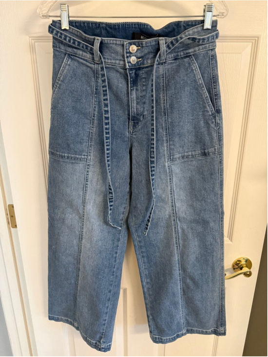 Hudson Jeans Denim - Hudson Jeans Wide-Leg Belted Jeans size 6
